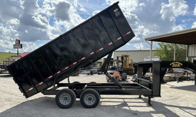 New 2025 Road Boss 83x16 Tandem Axle Gooseneck with 4' Sides Dump Trailer