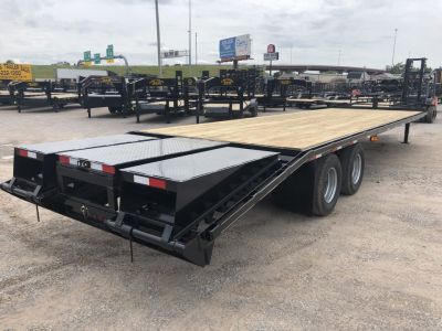 New 2026 Road Boss 30' Tandem Dual Pintle Hitch with combo dove tail Equipment Trailer