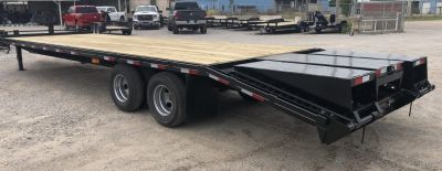 New 2026 Road Boss 30' Tandem Dual Pintle Hitch with combo dove tail Equipment Trailer