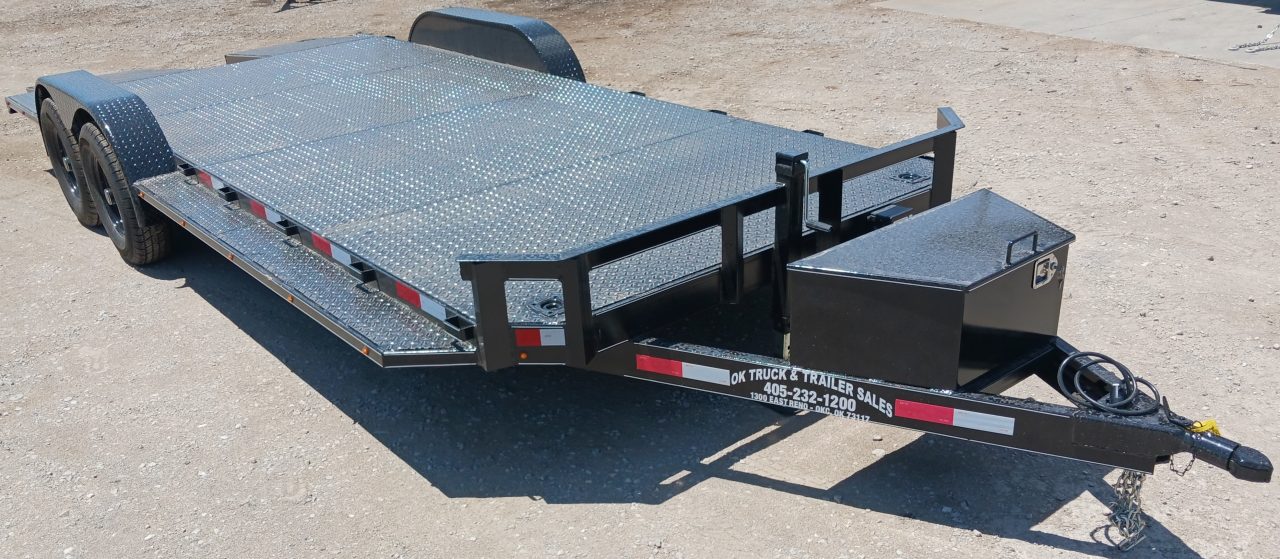 New 2026 Road Boss 102x20 Split Dove Steel Floor Car Hauler Car / Racing Trailer