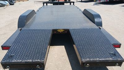 New 2026 Road Boss 102x20 Split Dove Steel Floor Car Hauler Car / Racing Trailer