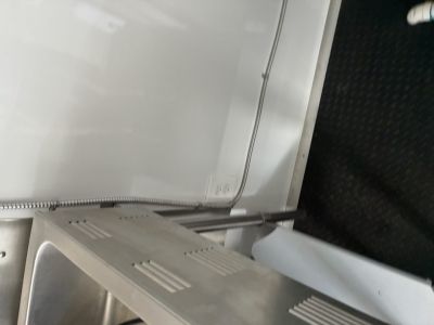 Used 2025 All World Trailers 7 x 12 Blue Food Truck Concession Trailer
