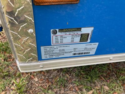 Used 2025 All World Trailers 7 x 12 Blue Food Truck Concession Trailer