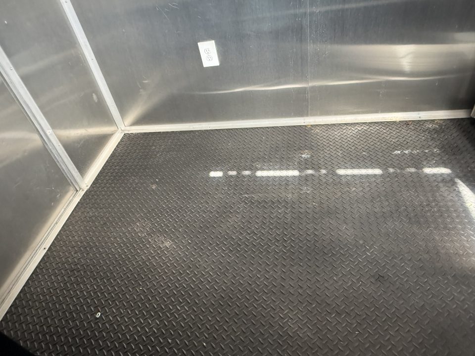 Used 2025 All World Trailers 7 x 12 Purple Food Trailer with Fridge & Dish Washing Stations Concession