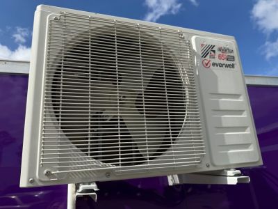 Used 2025 All World Trailers 7 x 12 Purple Food Trailer with Fridge & Dish Washing Stations Concession