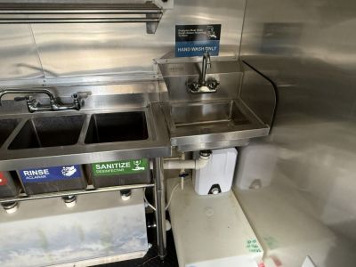Used 2025 All World Trailers 7 x 12 Purple Food Trailer with Fridge & Dish Washing Stations Concession