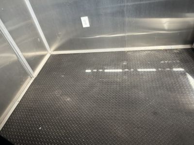 Used 2025 All World Trailers 7 x 12 Purple Food Trailer with Fridge & Dish Washing Stations Concession