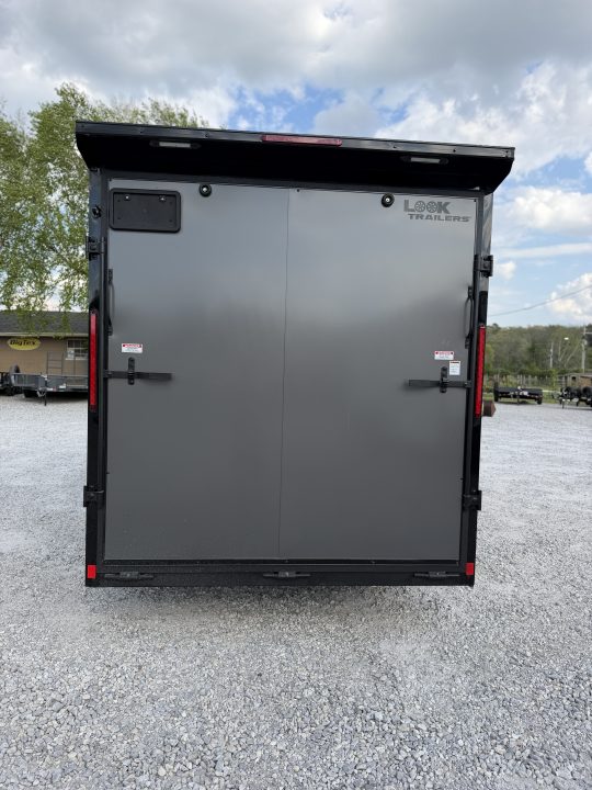 New 2026 Look Trailers 7x16 Ramp Charcoal/ Blackout Package Cargo / Enclosed Trailer