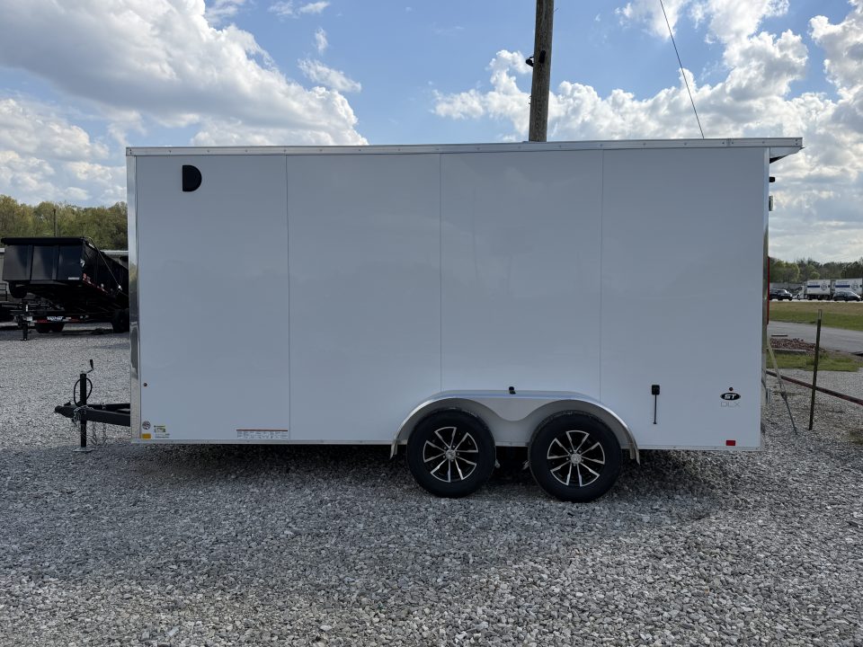 New 2026 Look Trailers 7x16 Barn Door White / Chrome Package Cargo / Enclosed Trailer