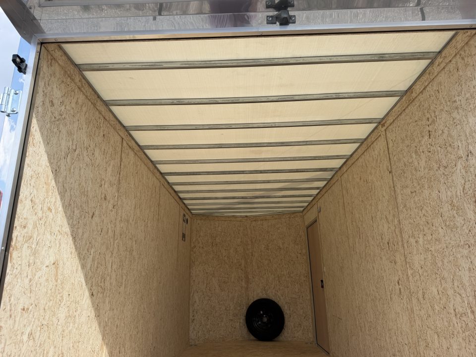 New 2026 Look Trailers 7x16 Barn Door White / Chrome Package Cargo / Enclosed Trailer