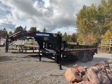 New 2027 Sure-Trac 7x16 Low Profile Gooseneck Dump Trailer16K