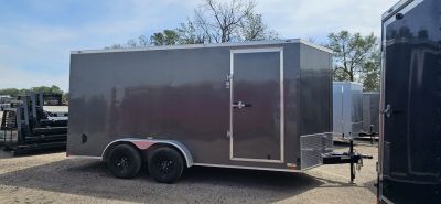 Used 2025 STALLION MANUFACTURING LLC 7' x 16' Cargo / Enclosed Trailer