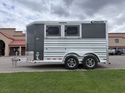 New 2027 Cimarron Trailers 2 Horse Slant Load Bumper Pull Horse Trailer
