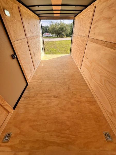 New 2026 Rock Solid Cargo 7X16 Tandem Axle - WORK TRAILER-Double Doors-Roof Racks & Ladder/Enclosed Trailer