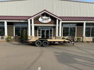 New Liberty 6'11  x 18' + 2' Channel Frame Equipment Trailer 14K