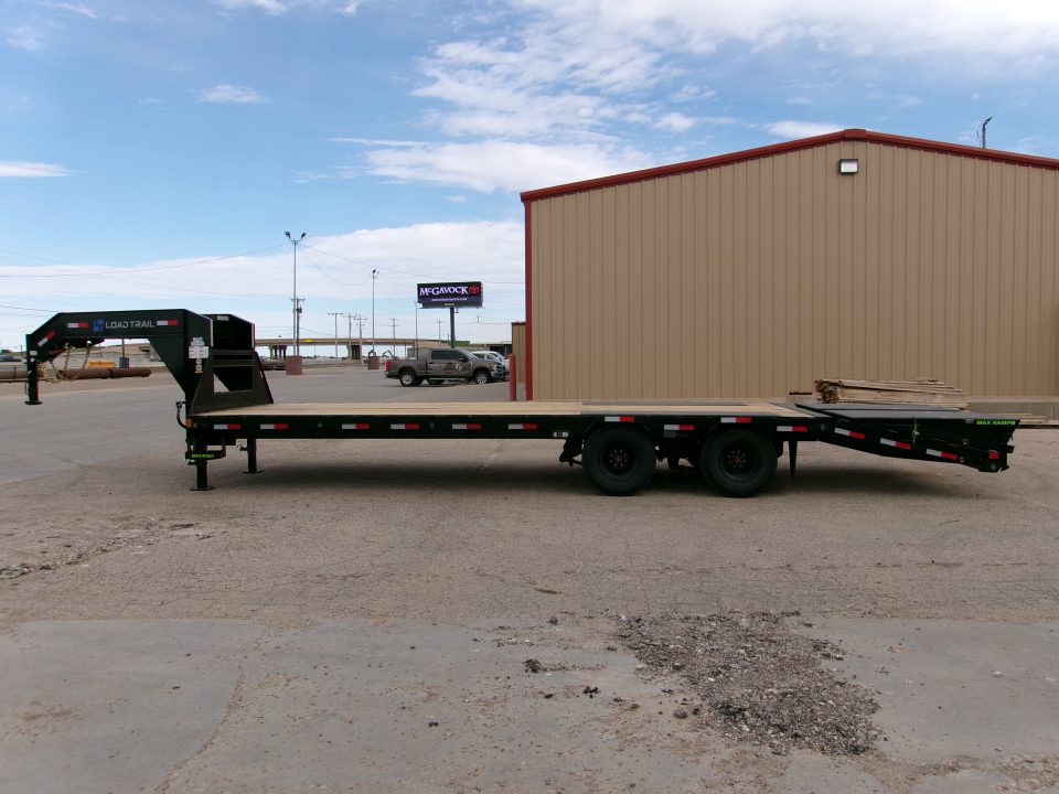New 2027 Load Trail 102x28 GN Flatbed w/ Max Ramps 24k