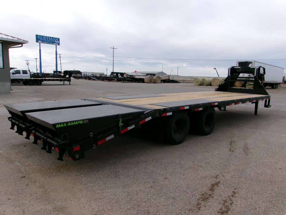 New 2027 Load Trail 102x28 GN Flatbed w/ Max Ramps 24k