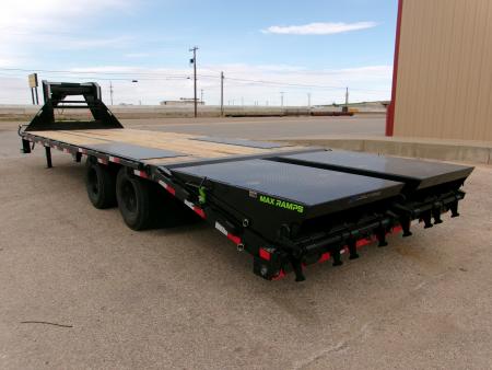 New 2027 Load Trail 102x28 GN Flatbed w/ Max Ramps 24k