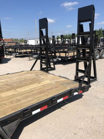 New 2026 Road Boss 83" x 24' Heavy Duty Car Hauler w/ Stand Up Ramps Equipment Trailer