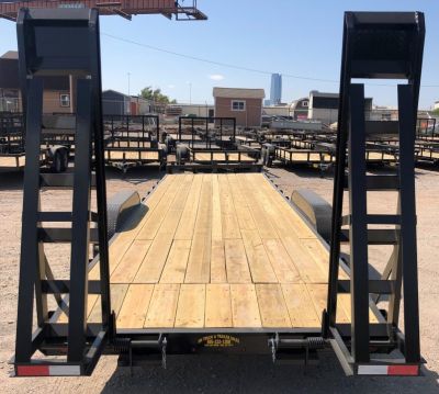 New 2026 Road Boss 83" x 24' Heavy Duty Car Hauler w/ Stand Up Ramps Equipment Trailer