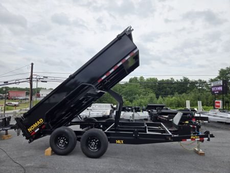 New 7 x 14 Big Tex NOMAD 14LX Low Pro Dump Trailer, 14k GVWR ***Scissor Hoist Lift w/Power Up, Power Down & Gravity Down