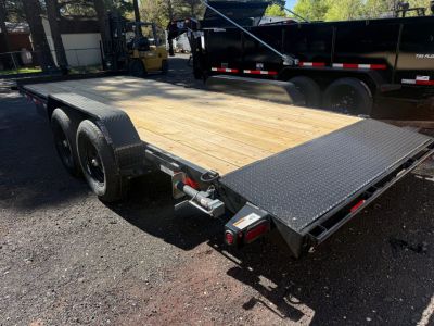 New 2026 Top Hat Trailers 83X20 Equipment Hauler Slide in ramps Equipment Trailer