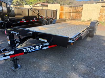 New 2026 Top Hat Trailers 83X20 Equipment Hauler Slide in ramps Equipment Trailer