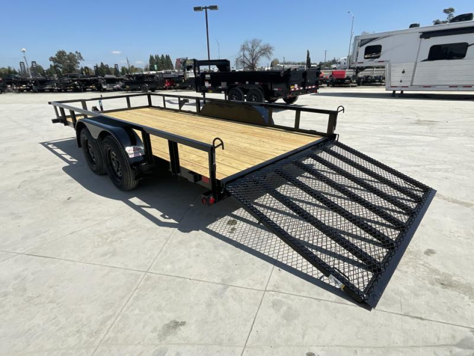 New 2026 Big Tex Trailers 70PI-16R1A-4P-BRK2 7FT X 16FT 7K GVW Utility Trailer