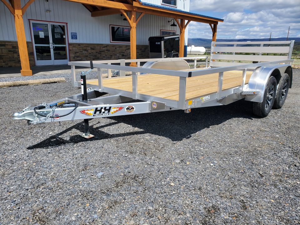 New 2026 H&H Trailers Aluminum Utility Trailer / 82"x14'/ 7000GVWR