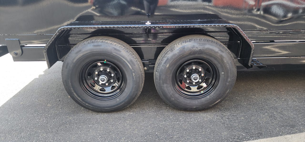 New 7 x 16 Sure-Trac Low-Pro Telescopic Dump Trailer 4ft Side 14k w/Hydraulic Jack