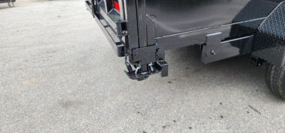 New 7 x 16 Sure-Trac Low-Pro Telescopic Dump Trailer 4ft Side 14k w/Hydraulic Jack