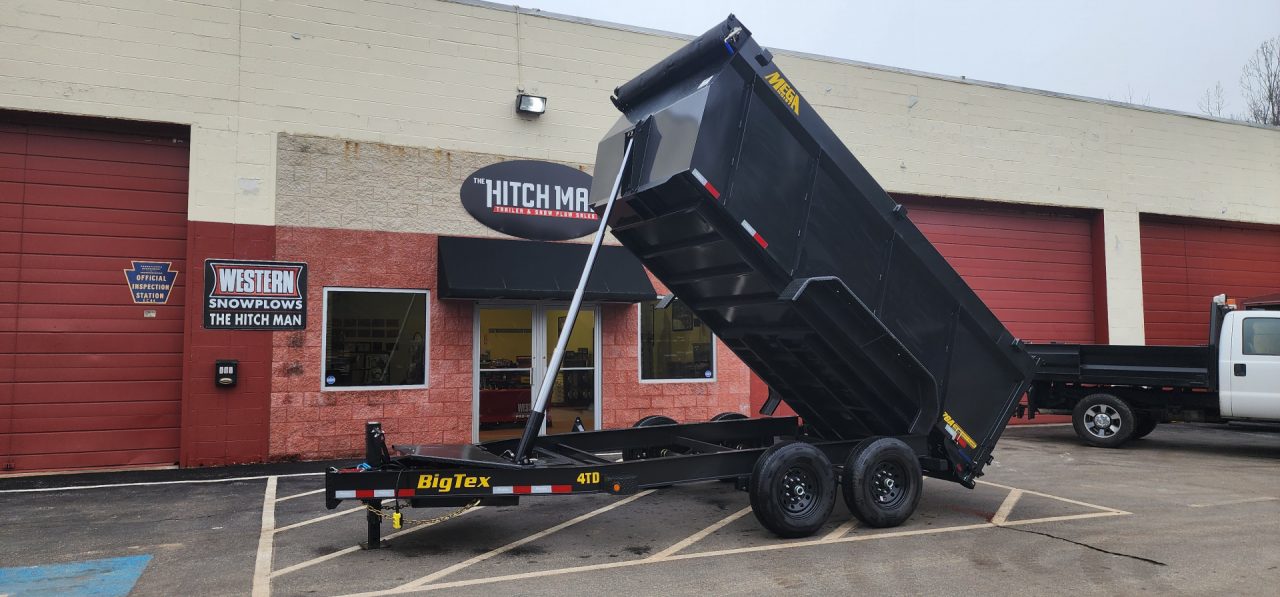 New 7 x 16 Big Tex Low Pro 14TD 4' High Sides Telescopic Dump Trailer 15.4K****7 Gauge Floor