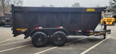 New 7 x 16 Big Tex Low Pro 14TD 4' High Sides Telescopic Dump Trailer 15.4K****7 Gauge Floor