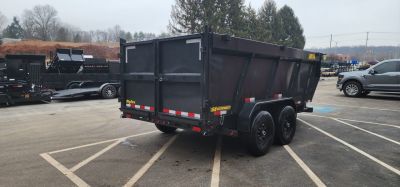 New 7 x 16 Big Tex Low Pro 14TD 4' High Sides Telescopic Dump Trailer 15.4K****7 Gauge Floor
