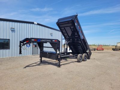 New 2026 Load Trail 83"x16' Gooseneck Dump Trailer W/2' Sides
