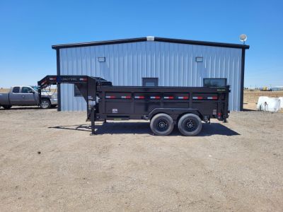 New 2026 Load Trail 83"x14' Gooseneck Dump Trailer W3' Sides
