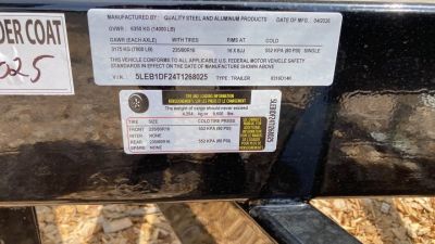 New 2027 Quality Steel and Aluminum 7x16 4' side Dump Trailer