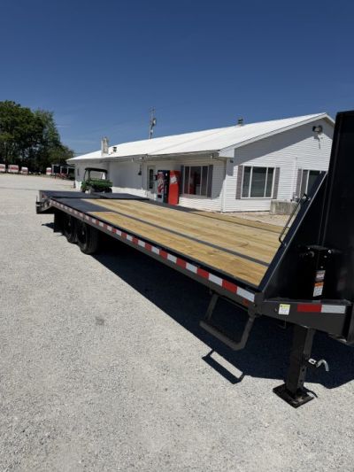 New 2026 Rice Trailers Gooseneck 14K 20+5 Mega Ramps