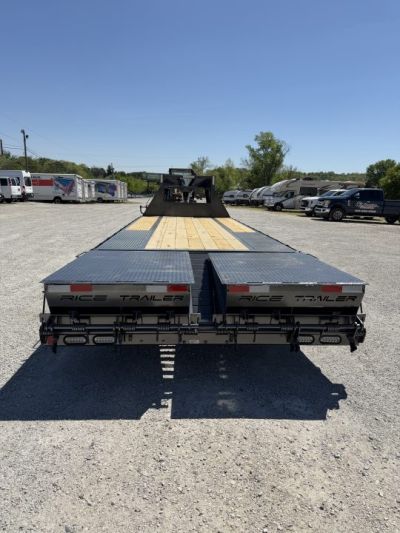 New 2026 Rice Trailers Gooseneck 14K 20+5 Mega Ramps