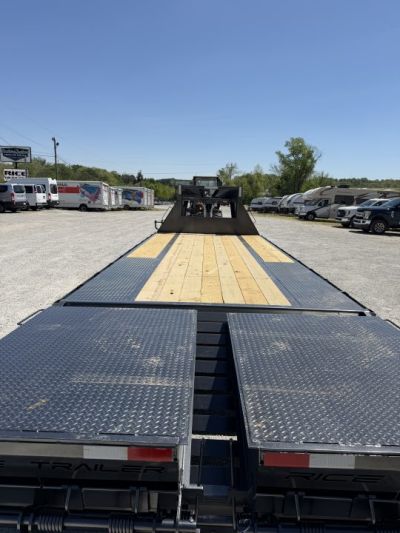 New 2026 Rice Trailers Gooseneck 14K 20+5 Mega Ramps