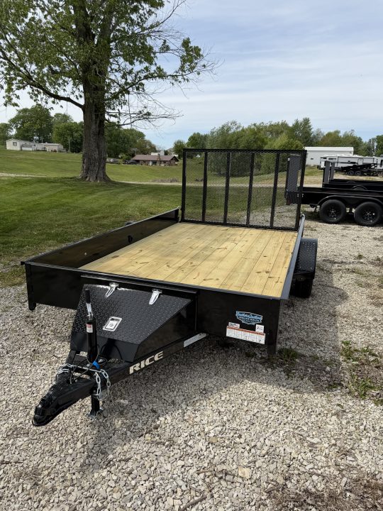 New 2026 Rice Trailers 82"X12' 3K Utility Trailer