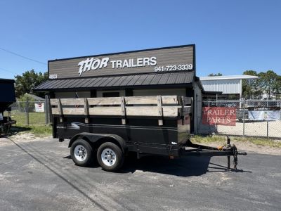 Used USED 2007 6X12 10K DUMP TRAILER 2FT SIDES PLUS WOOD Dump Trailer