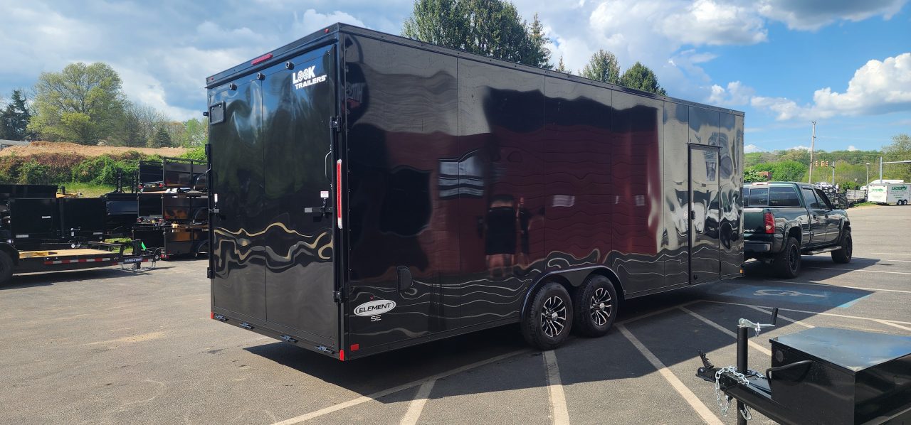 New 8.5 x 24 LOOK Element Se Car Hauler Blackout Package 10k / Enclosed Car Trailer
