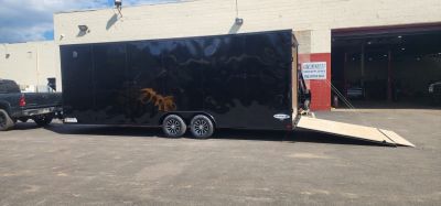 New 8.5 x 24 LOOK Element Se Car Hauler Blackout Package 10k / Enclosed Car Trailer