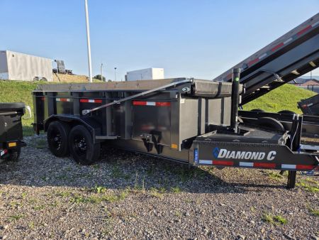 New 2026 Diamond C Trailers LPT207 Dump Trailer / 82"X 14' / 15500 GVWR / Pacesetter Edition