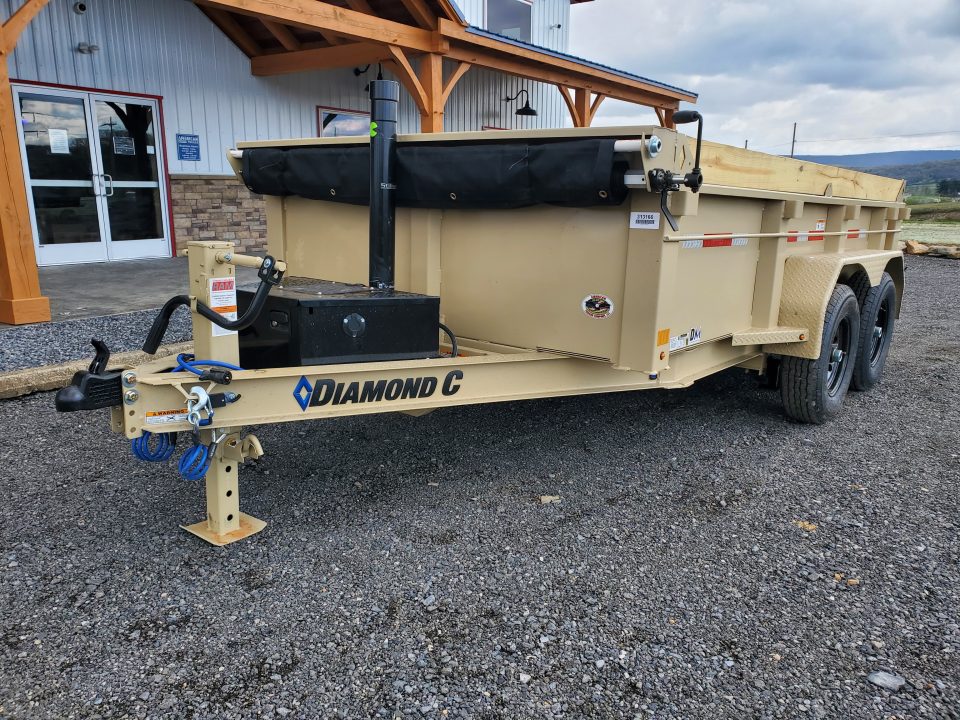 New 2026 Diamond C Trailers MDT206 Dump Trailer / 77"X12' / 9890 GVWR