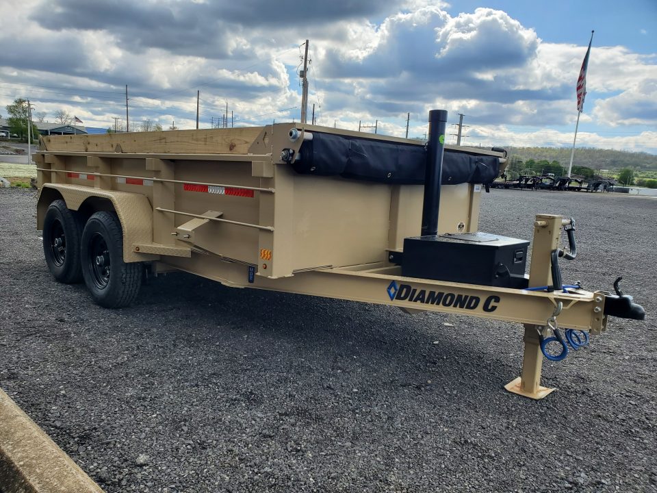 New 2026 Diamond C Trailers MDT206 Dump Trailer / 77"X12' / 9890 GVWR