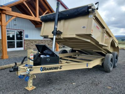New 2026 Diamond C Trailers MDT206 Dump Trailer / 77"X12' / 9890 GVWR