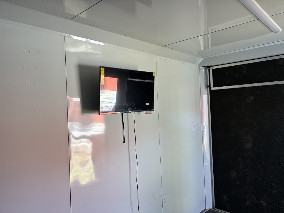Used 2025 All World Trailers 8.5 X 22 Toy Hauler with Murphy Type Bed, Shower, AC, Toilet and Concession Windows Cargo / Enclosed Trailer