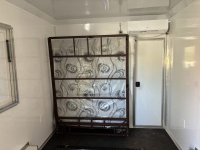 Used 2025 All World Trailers 8.5 X 22 Toy Hauler with Murphy Type Bed, Shower, AC, Toilet and Concession Windows Cargo / Enclosed Trailer
